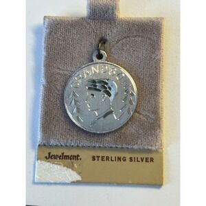 Vintage Sterling Silver GRANDSON Bracelet Charm 3/4" diameter NOS